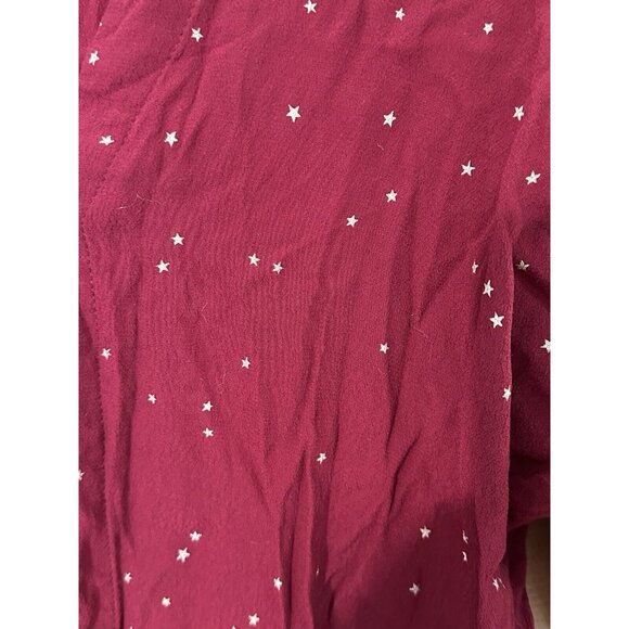 Rails Sloane Top Rogue Gradient Stars V Neck Tie Front Long Sleeve Shirt Large - Picture 4 of 10